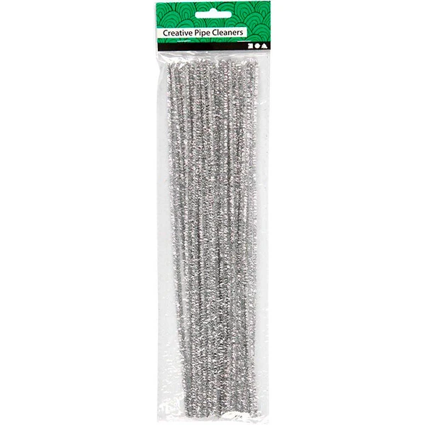 Chenille, 6 mm, 30 cm, 24 stk